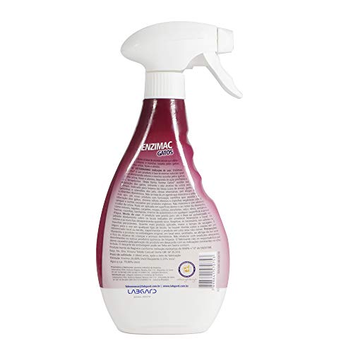 Eliminador de Odores e Manchas Enzimac Gatos Labgard 500ml
