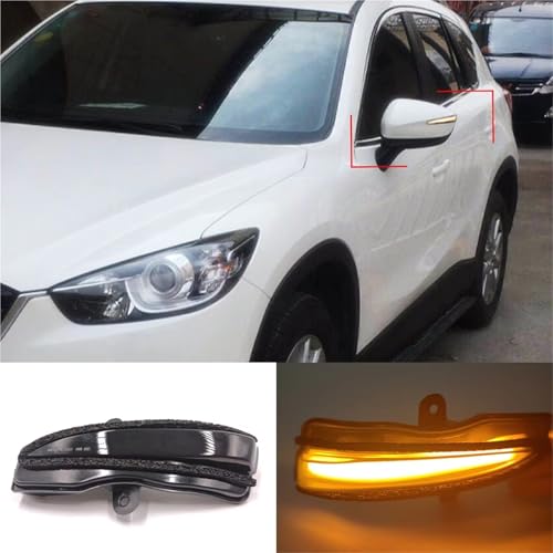 Luces LED dinámicas espejo lateral Mazda CX-5 2016 intermitentes transparentes 2