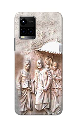 Image of PRINTFIDAA Printed Hard Back Cover Case for Vivo Y33S | Vivo Y33T | Vivo Y32 Back Cover (Sai Baba) -1803