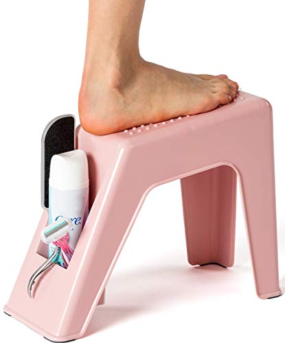 Demi's Home Shower Foot Rest - Pedicure Foot Rest - White - (Supplies Not Included)