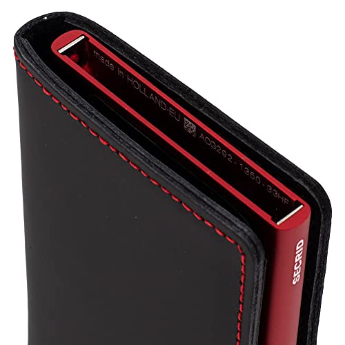 Image of Secrid Slim Wallet Original Leather With Rfid Safe Card Case