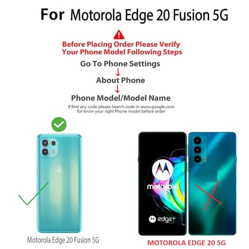Image of COVERBLACK Soft Rubber Silicon Clear Case Back Cover Compatible for Motorola Edge 20 Fusion 5G - Transparent