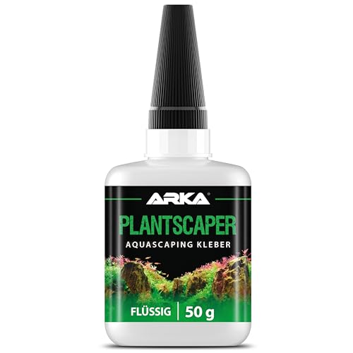 Aquarium Pflanzenkleber – ARKA Plantscaper 50 g Flüssig – für punktgenaue Verklebung von Pflanzen, Moos & Wurzeln – starke Kapillarwirkung – ergiebig & sicher – für Aquascaping & Süßwasseraquarien