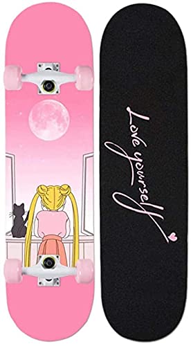 ストリート系スケートボード ピンクデザイン Amazon.co.jp: スケート