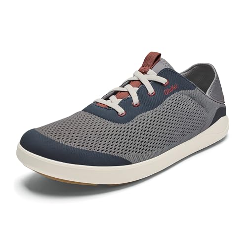 Image of OluKai Moku Pae Slip-On Men's Boat Shoes, Breathable Mesh Deck Shoes, Lightweight Water-Friendly Beach Sneakers for All-Day Comfort