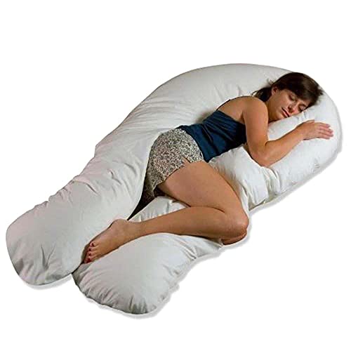 MoonRest Pregnancy Full Body Pillow Cover U-Shaped – Universal Fit U Replacement Cover for Maternity Pillow (Chocolate)
