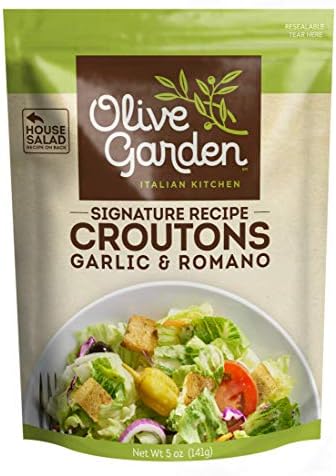 Olive Garden Seasoned Croutons, Garlic & Romano, 5 Ounce (Pack of 9)