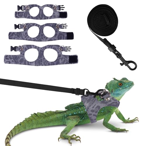 Bartdrachen-Geschirr-Set mit Leopardenmuster - 3 Größen,...