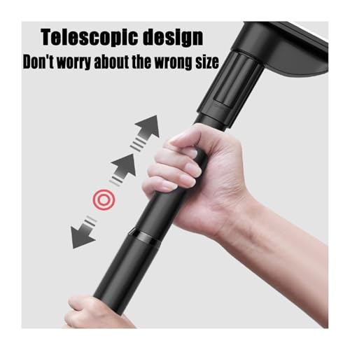 YUANYIYS Retractable Telescopic Clothes Drying Rack, No Drilling Wall Mounted Stainless Steel, for Laundry Bathroom Balcony(Black(3-4.1m)) - Image 4