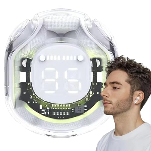 Auriculares intrauditivos inalámbricos,Auriculares inalámbricos - con pantalla digital | sin para teléfonos móviles, tabletas, ordenadores portátiles, reproductores de música