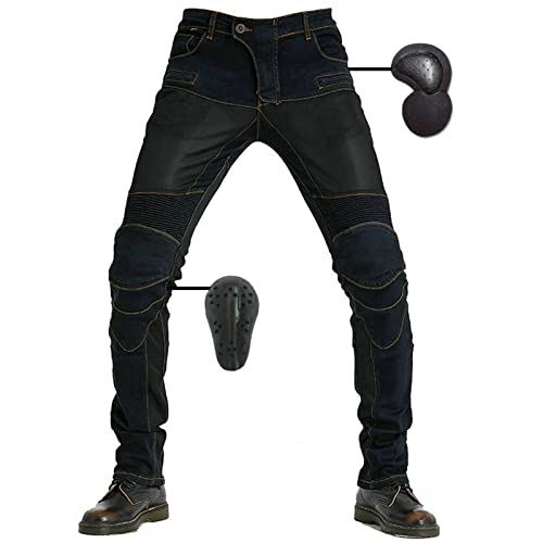 Jeans de moto élégants en denim respirant pour rouler en ville et sur route toute l'année
