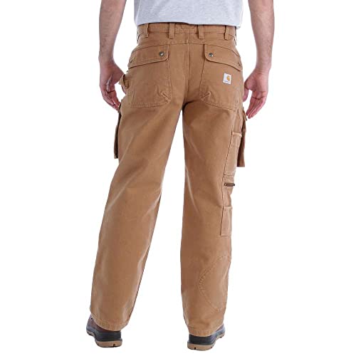 Carhartt EB219.BLK.S389 Washed Duck Multi Pocket Tech Pant