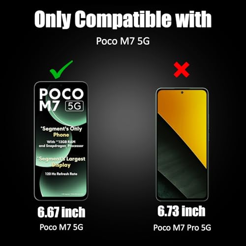 Image of AIBEX Military-Grade Tempered Glass Screen Protector Compatible for POCO M7 Pro 5G with Case Friendly, Anti-scratch Edge to Edge Coverage and Easy Installation kit