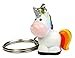 Produktbild HappyGifts Einhorn Sammel Schlüsselanhänger - Süßes Einhorn mit Regenbogen Mähne und Schweif