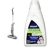 Bissell 2240N Spinwave Cordless, Kabelloser Elektrischer Mopp für Hartböden + Bissell 2550 Multi-Surface Pet Reinigungsmittel mit Febreze-Duft, speziell für Haustier-Schmutz, Crosswave Pet Pro