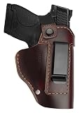 Universal IWB Strap Leather Holster for Glock 17 19 43, Taurus G2C G3C, M&P Shield, Sig P365 P320, R