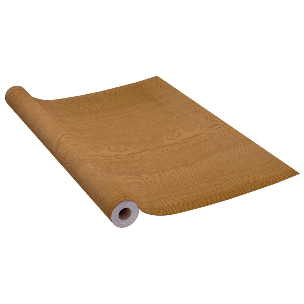 Solivagant Pellicole Autoadesive per Porte 2 pz Rovere Chiaro 210x90cm PVC,Marrone,0.96kg
