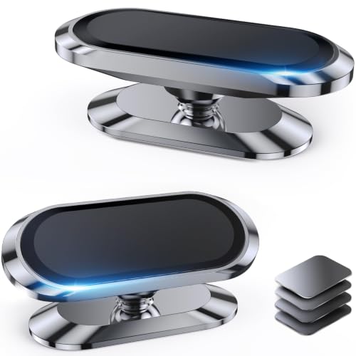 ZLXMRUT 2 Pieces Car Magnetic Phone Holder for Scenic E-Tech Electric V 2023-, Sturdy Metal Material with 360 Degree Rotation and Upgraded Adhesive Base