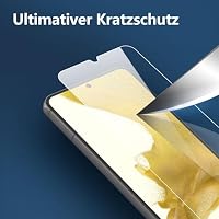 NEW'C 3 Stück für Samsung Galaxy S22 5G für Panzerglas, Frei von Kratzern, 9H Härte, HD Displayschutzfolie, 0.26mm Ultra-klar, Ultrabeständig – Ansicht 5