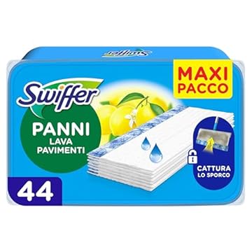 Swiffer Ricariche lavapavimenti per Scopa con Profumo di limone x