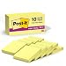 Post-it® Notes, Super Sticky Pad, 1-7/8 Inches x 1-7/8 Inches, Canary Yellow, 10 Pads per Pack
