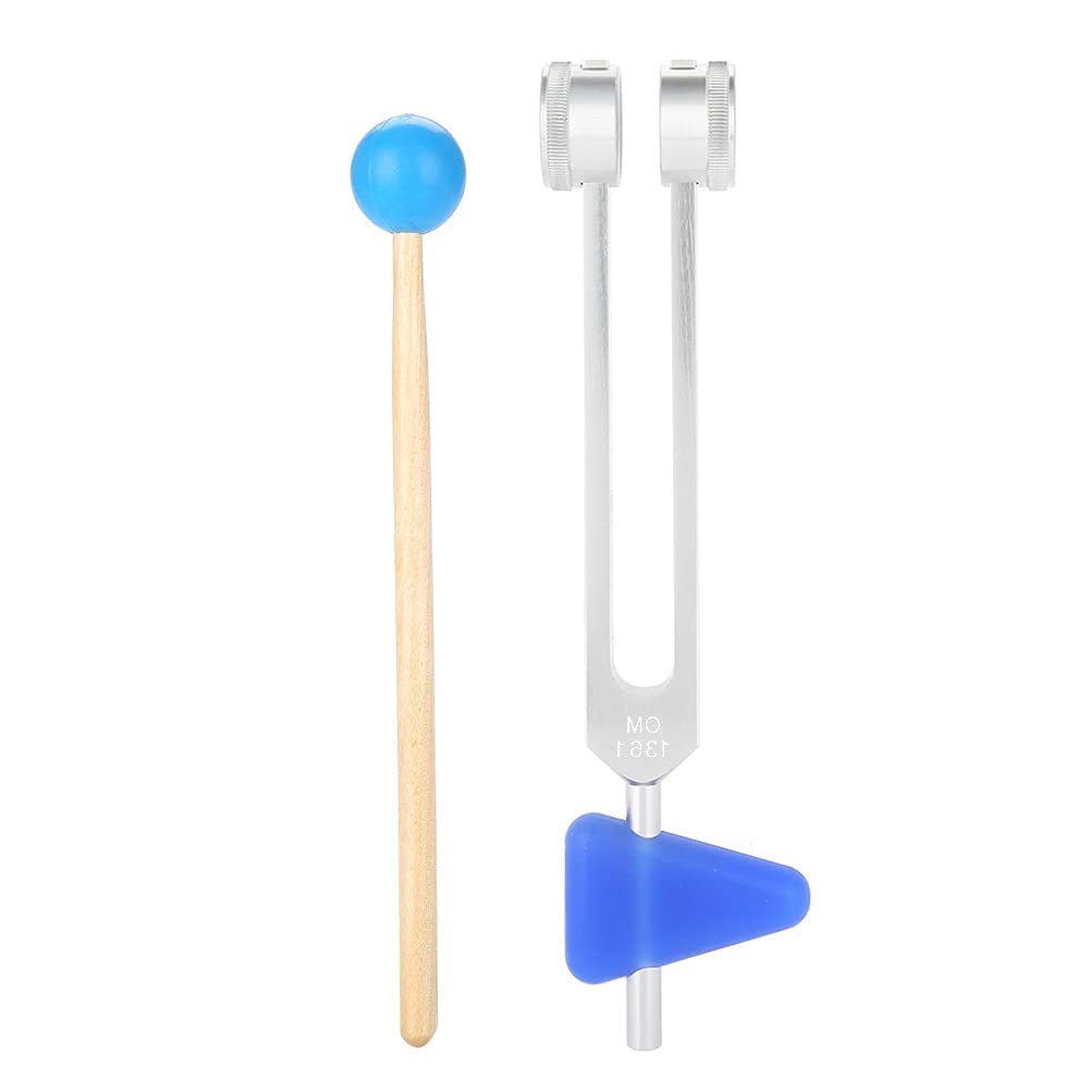 Diapason en Aluminium OM 136.1Hz, Diapason Therapeutique Diapason Om 136.1 Kit D'instruments à Fourche pour les Outils de Thérapie par Vibration de Guérison du Son