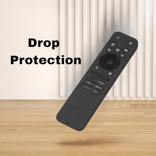 Image of Silicone Tv Remote Cover Compatible with LG Smart TV Remote LG MR25GA Full Wrap Protective Case with Lanyard [Remote NOT Included] (Black)