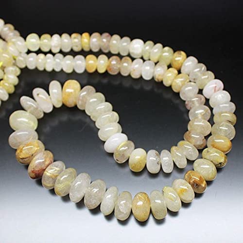 Quartz rutile doré naturel perles en vrac pour enfilage et loisirs créatifs