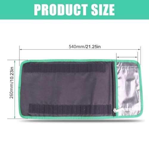 Sac à outils portable pour embouts de tournevis avec compartiment zippé