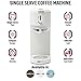 HADEN 75108 Single Serve Coffee Machine for Single Serve Pods & Ground Coffee in Ivory/Chrome, 4.75'' W x 10.75'' D x 10.75'' H
