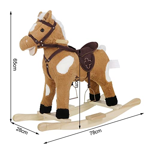 WOLTU-Schaukelpferd-fur-Babys-Spielzeug-mit-Tiergerauschen-und-Haltegriffen-aus-Plusch-und-PP-Baumwolle-74-x-65-x-34-cm | Dealmeister.io Alt tag für bilder post titel