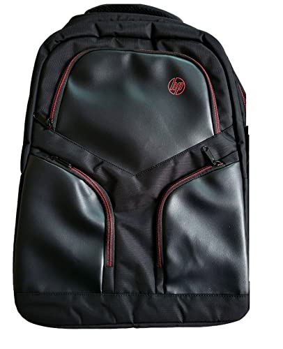 Image of HewlettPackard HP Opulent Water Resistant Rain cover Backpack for upto 15.6 inch Laptops Notebooks (35L97P3, Black with Red Lining)