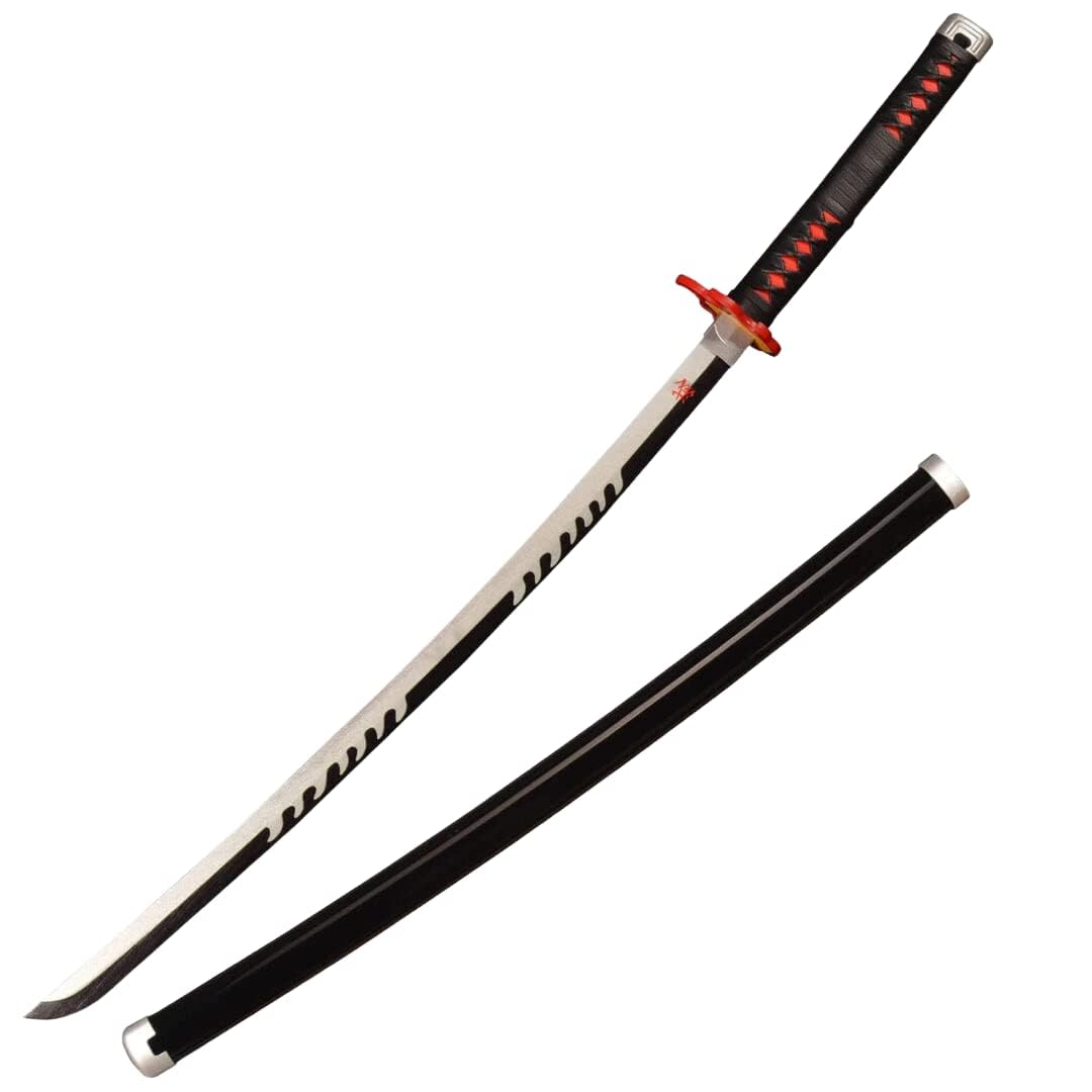 Kawaii Kart Demon Slayer Cosplay Wooden Sword Tanjiro Kamado Flame Nichirin Life Size Replica Wooden Katana 104 cm Perfect for Anime Gift, Anime Cosplay, Anime Merchandise Collectibles (B0CK4SMC1B) Amazon Price History, Amazon Price Tracker