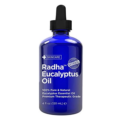 radha beauty eucalyptus essential oil 4 oz - 100% pure & therapeutic grade