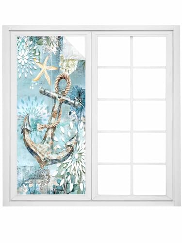 Vinilo decorativo para ventanas 18x39 pulgadas, turquesa miniatura 5