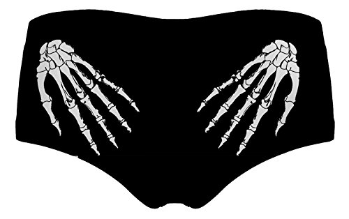 Sister Amy Women'S Girls Smooth Plus Size Print Briefs Undies Underwear Panties B-Skeleton Hands Xx-Large thumb #1