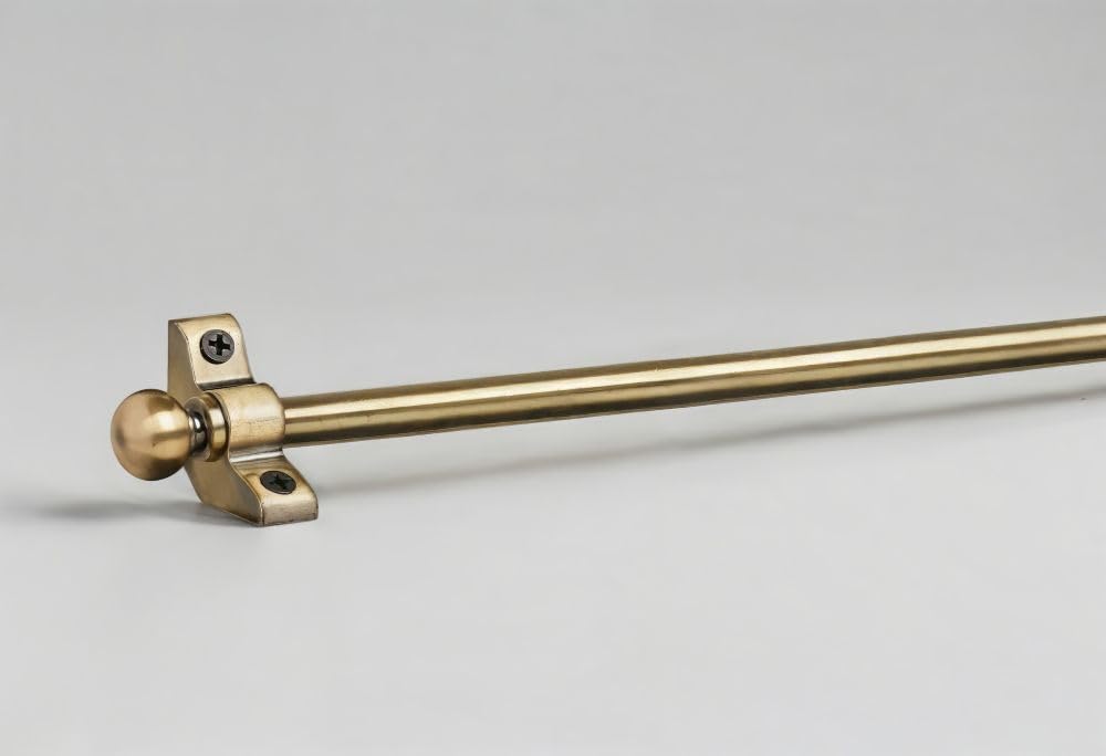 Premium Metal Stair Rod Set (72.5 Cm X 10 mm)Ball End FinialsAntique BrassPack Of 13 from B&Q