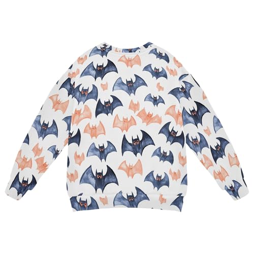 JUNZAN Halloween Bats Big Girls Sweatshirts Hoodies Fleece Hoodie for Boys Sports 4T2