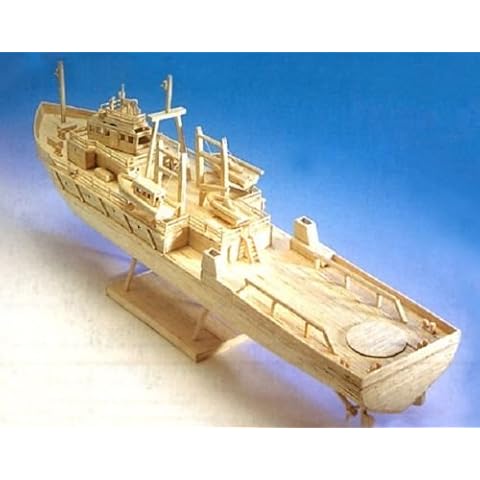 Oil Rig Support Vessel - matchstick model construction craft ship kit Cover