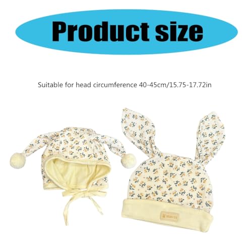 Long Ear Baby Bonnet Portable Knitwear Fashionable Long Eared Baby Hat Trendy Headwear Comfortable for Your Little Star3