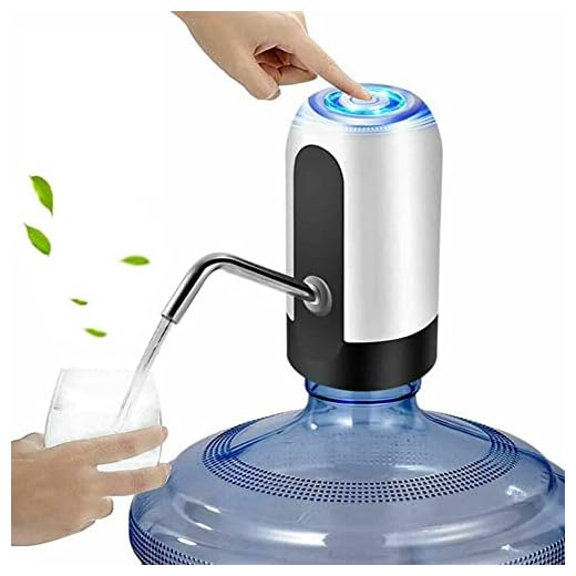 Electric Water Bottle Pump, USB Charging Automatic Drinking Water Dispenser, 30 Days Battery Life, Portable Water Bottle Switch for Universal 2-5 Gallon Bottle, For Home, Office, Travel, Camping