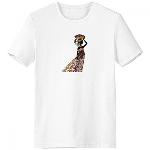 T-shirt Totems africains Homme noir Tagless confort absolu anti-frottement pour l'été