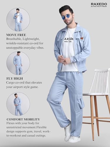 Image of Coord set for men | Old money outfit for men | Airport Outfit for Men | y2k aesthetic clothes | Tracksuit- Korean Outfits for casual and travel wear