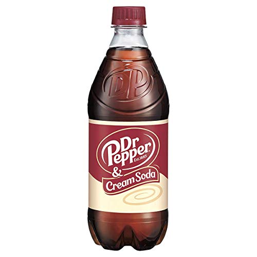 Dr Pepper Cream Soda, 20 oz 24 Pack