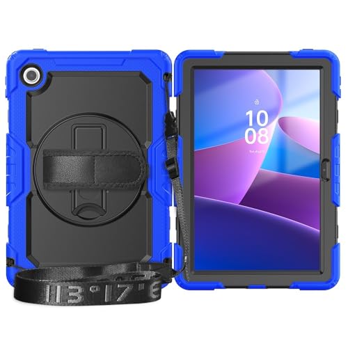 Coque Lenovo Tab 10,1 TB-311XU antichoc avec support rotatif bleu
