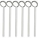 Healeved 6 Stück Kaffeelöffel aus Transparentem Borosilikatglas Kleine Rührlöffel 12cm Hitzebeständig Multifunktional für Kaffee Desserts und Kuchen