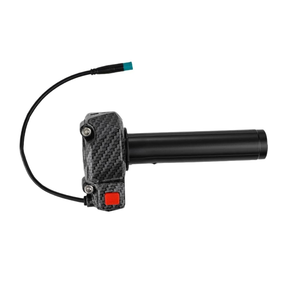 Poignée de Tube d'accélérateur, poignée torsadée, accélérateur, motif en Fiber de carbone, Compatible avec les vélos électriques X3 MX3 MX4 MX5(carbon fiber pattern)