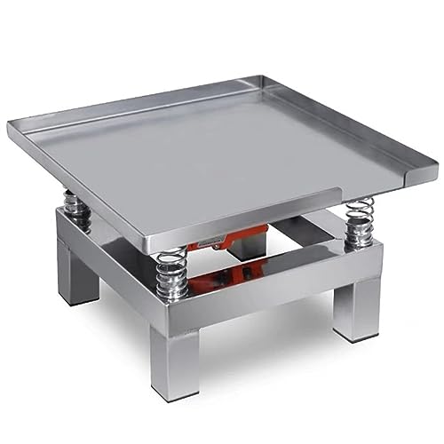 Mesa vibradora eléctrica de hormigón, mini plataforma de vibración para banco de pruebas, 3000 rpm, 35 x 35 x 22 cm, ideal para pruebas de vibración de hormigón y bloques