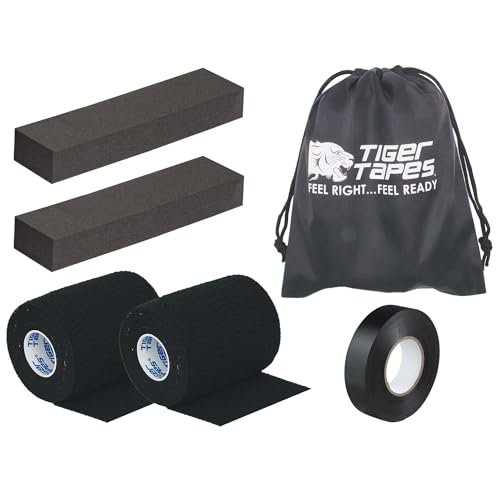 PHYSIQUE TIGER TAPES Rugby Lifting Kit - Rugby Lineout Lifting Tape Lifting blocks Eab Tear Tape Maximum Support for Rugby Players NOW WITH A FREE DRAWSTRING BAG INCLUDED! (Black)