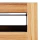 Relaxdays Waschbeckenunterschrank mit Bambusrahmen, verstellbarer Einlegeboden, Aussparung, HxBxT: 60 x 60 x 29 cm, grau